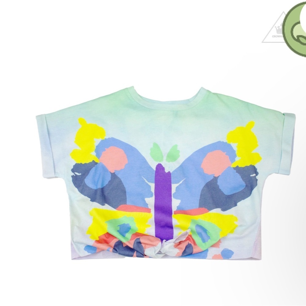 Stella McCartney Kids Multicolor Butterfly Tee